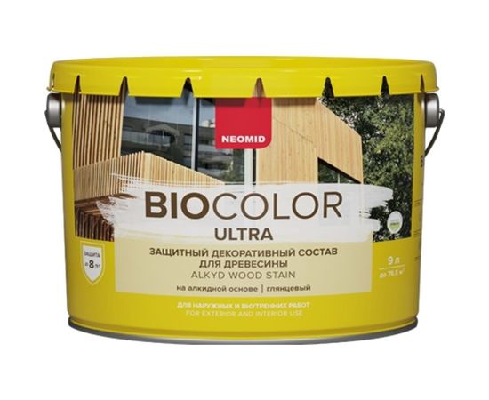 Пропитка Neomid BIO COLOR ULTRA NEW 2020 махагон 9 л Н -ULTRA-9/мах 