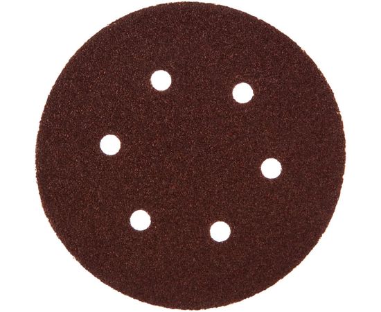 Круг шлифовальный универсальный 5 шт. (150 мм; Р40) "МАСТЕР" Зубр 35566-150-040 