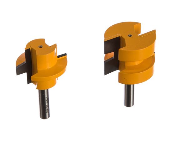 Набор фрез по дереву (2 шт; 38.1х28.6 мм; хвостовик 8 мм) для пазо-шипового соединения Энкор 10600 