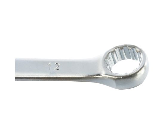 Комбинированный ключ, 12 мм, CrV, матовый хром STELS 15208 – изображение 2