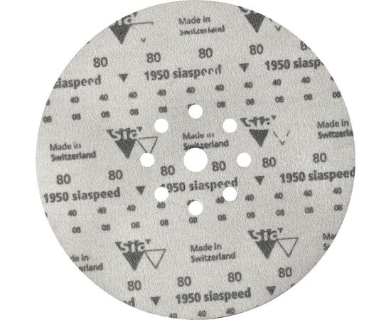 Шлифовальный круг на липучке ABRAFORM Giraffe SPEED 225 мм, 9 отв., Р80 AF-GS-80 – изображение 2