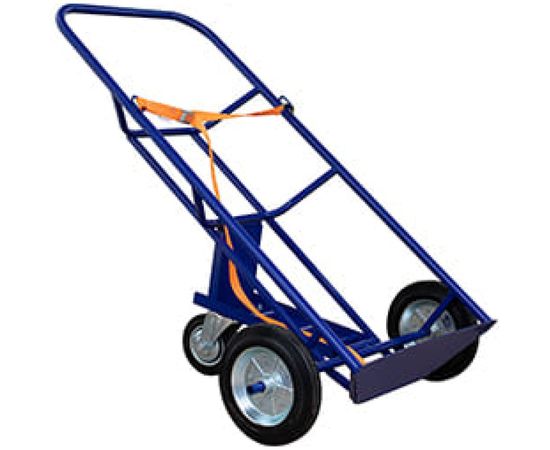 Тележка для бочек RUSKLAD КБ 2 с литыми колёсами и системой фиксации бочки - ремень. – изображение 2