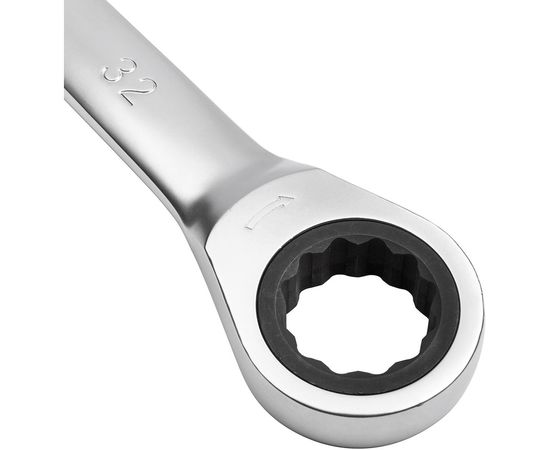 Комбинированный трещоточный ключ AV Steel 32 мм. AV-315032 – изображение 5