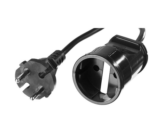 Удлинитель-шнур ЗУБР ПВС 207-Ш, 10 м, 2200 Вт, 1 гнездо, ПВС 2х0,75 мм2, 55023-10 – изображение 2