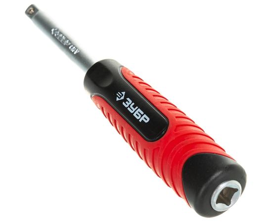 Вороток-отвертка Зубр МАСТЕР 1/4" , Cr-V, хромированное покрытие, 150мм 27724-1/4 – изображение 3