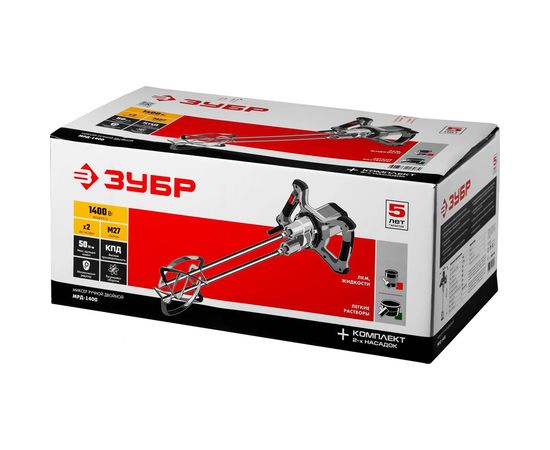 Ручной электрический миксер ЗУБР МАСТЕР МРД-1400 – изображение 6