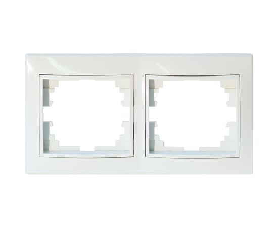 Рамка для розеток/выключателей Jilion 2 гнезда белый 9533104 