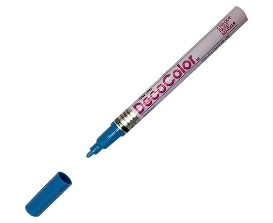 Лаковый маркер MARVY UCHIDA с круглым наконечником 1-2мм светло-голубой LIGHT BLUE MAR200/10 