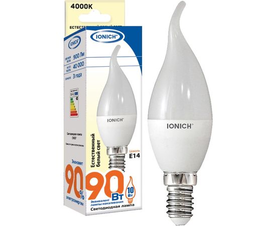 Лампа IONICH ILED-SMD2835-CW37-10-900-230-4-E14 1553 