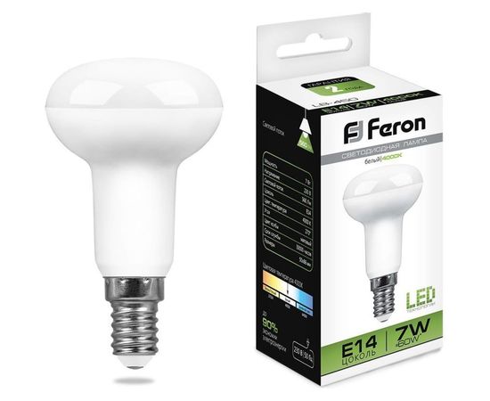 Светодиодная лампа FERON 7W 230V E14, 4000K, LB-450 25514 