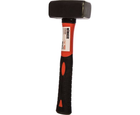 Кованая кувалда с фибергласовой обрезиненной ручкой 1кг Biber Профи 85171 тов-085228 
