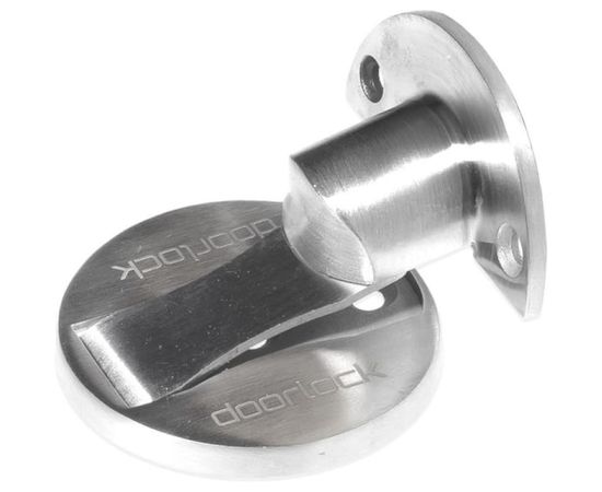 Дверной упор с магнитной фиксацией DOORLOCK DL DS005 SS напольный 60 мм 74235 