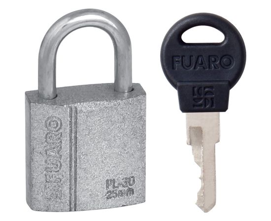 Навесной замок Fuaro PL-3025 25 мм 2 англ. кл. БЛИСТЕР 26287 