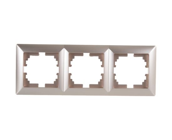 Рамка Intro 450304 на 3 поста, СУ, Solo, шампань Б0043420 
