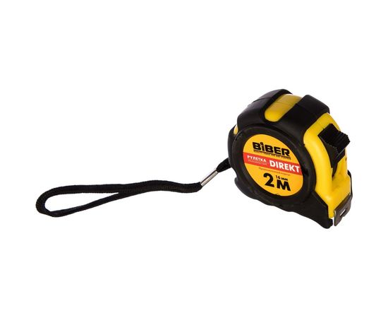 Рулетка (обрезиненный корпус, 2 м х 16 мм) Biber DIREKT 40101 тов-054499 