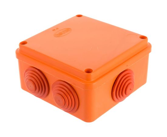 Распределительная коробка GUSI ELECTRIC 100х100х50 6 муфт д32, крышка на винтах, IP55, ОП С3В106 Нг Евро – изображение 3