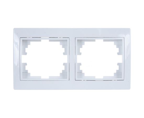 Рамка для розеток/выключателей Jilion 2 гнезда белый 9533104 – изображение 4