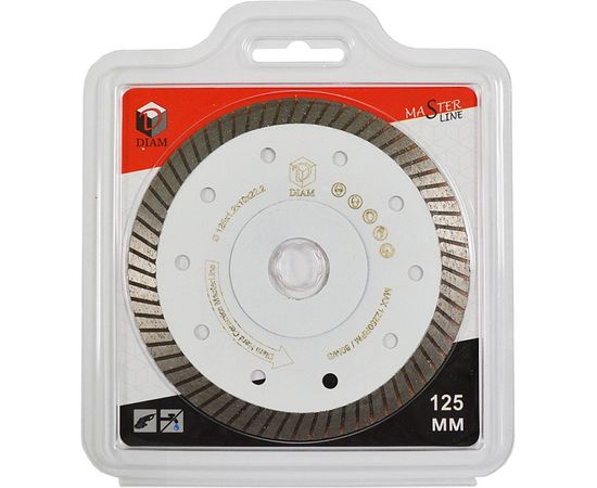 Круг алмазный Hard Ceramics MasterLine (125x1.2x10x22.2 мм) Diam 000592  – изображение 3