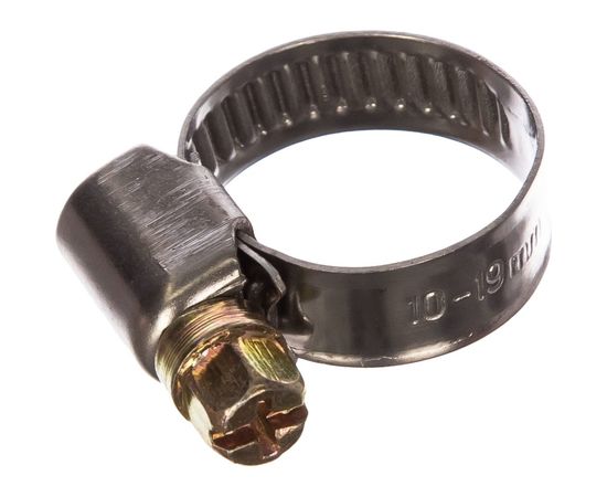 Обжимной хомут FIT IT нержавеющая сталь, 10-19 мм 64273 – изображение 2