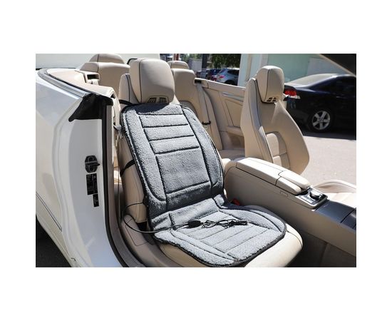 Накидка с подогревом на сиденье автомобиля мягкий ворс Golden Snail GS9020 – изображение 3