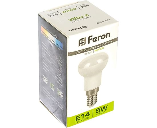 Светодиодная лампа E14 5W 4000K Feron LB-439 25517 – изображение 2