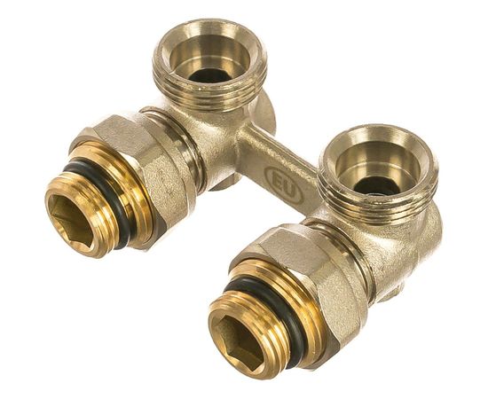 Запорно-присоединительный узел для нижнего подключения радиаторов EUROS угловой EU.ST6014045 12_k – изображение 2