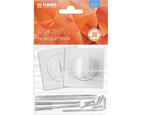 Поворотная ручка Fuaro BK6 KM WH-19 белый 40029 – изображение 2