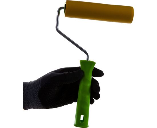 Прижимной резиновый валик с ручкой, 150 мм, D ручки - 6 мм СИБРТЕХ 81033 – изображение 2