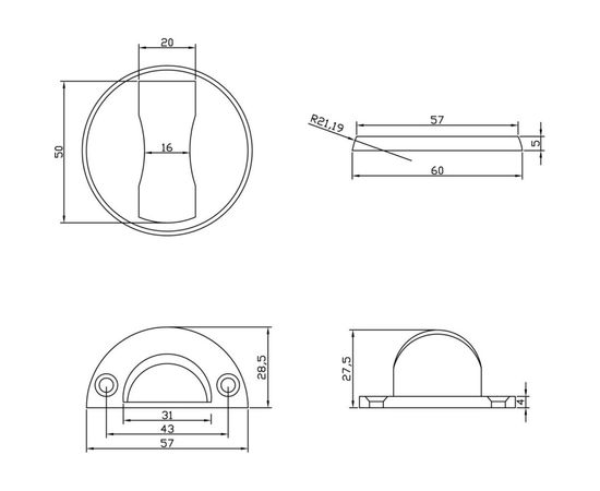 Дверной упор с магнитной фиксацией DOORLOCK DL DS005 SS напольный 60 мм 74235 – изображение 6