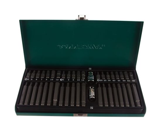 Набор вставок 42 предмета (Торкс Т20-Т60; Spline М5-М12; Hex 4-12 мм) Jonnesway S29H4142SM – изображение 4