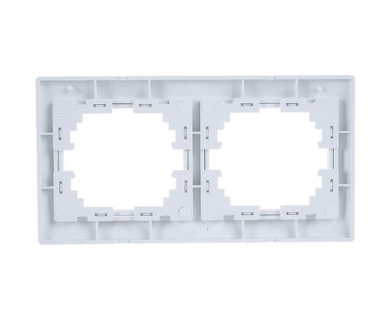 Рамка для розеток/выключателей Jilion 2 гнезда белый 9533104 – изображение 3