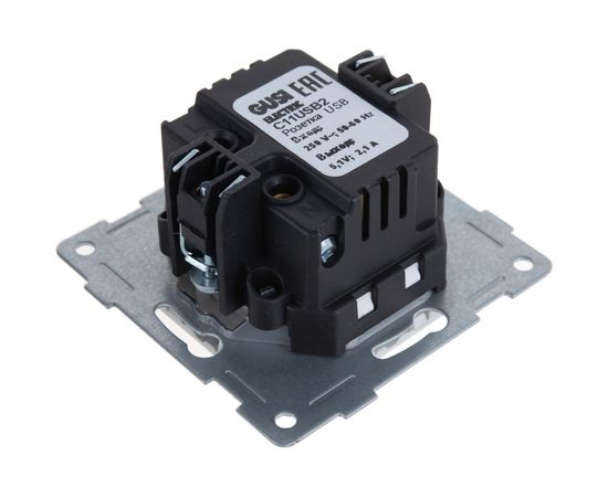 Розетка USB GUSI ELECTRIC Ugra двойная, СУ, белая С11USB2-001 – изображение 3