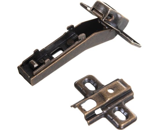 Мебельная накладная петля Amig антик 4401 – изображение 4