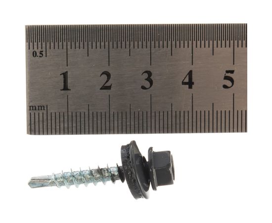 Кровельный саморез Daxmer 4,8х29 RAL 7024 250шт 05625 – изображение 2