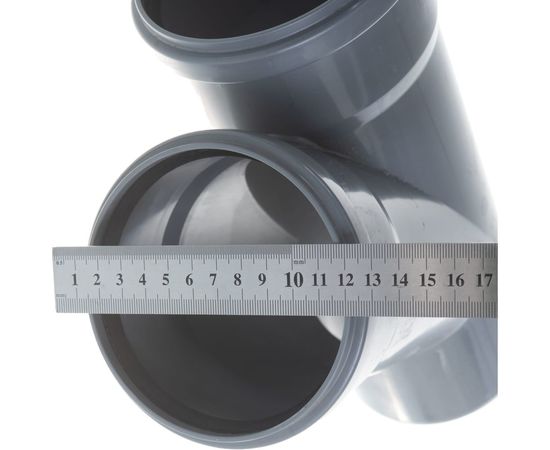 Тройник для канализации Flextron 110х110мм 45° градусов SVK-K14233 – изображение 3