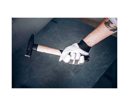 Кожаные перчатки Jeta Safety Winter Mechanic, цвет черный/белый JLE305-9/L – изображение 2