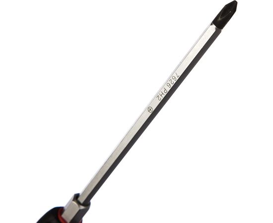 Отвертка, крестовая PH2 х 150мм усиленная со сквозным стержнем JTC 7626 – изображение 2