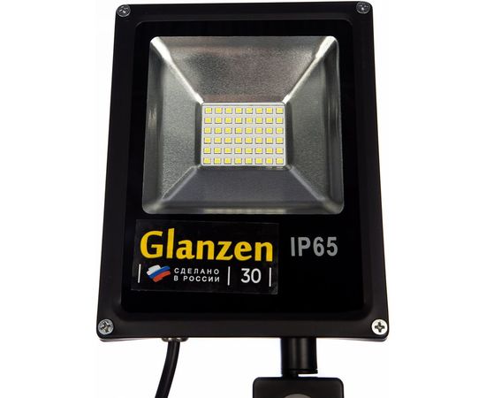 Светодиодный прожектор c датчиком движения GLANZEN FAD-0012-30 00-00001791 – изображение 2