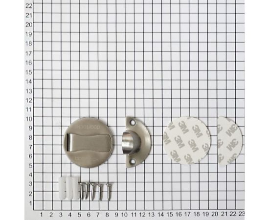 Дверной упор с магнитной фиксацией DOORLOCK DL DS005 SS напольный 60 мм 74235 – изображение 3