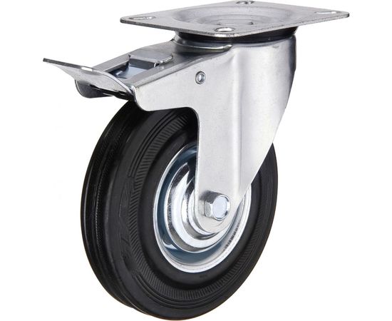 Колесо промышленное поворотное с тормозом SCB80 200 мм MFK-TORG 4003200 