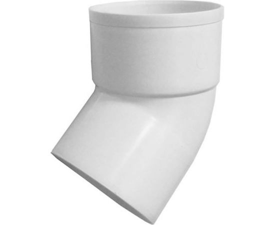 Отвод водосточной трубы MUROl 45 градусов, 80 мм, белый 11186 