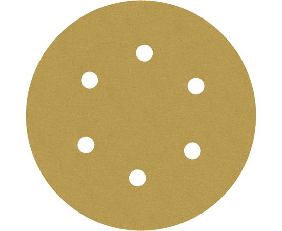 Круг шлифовальный на липучке PAPER GOLD (5 шт; 150 мм; 6 отверстий; P320) NAPOLEON npg5-150-6-320 