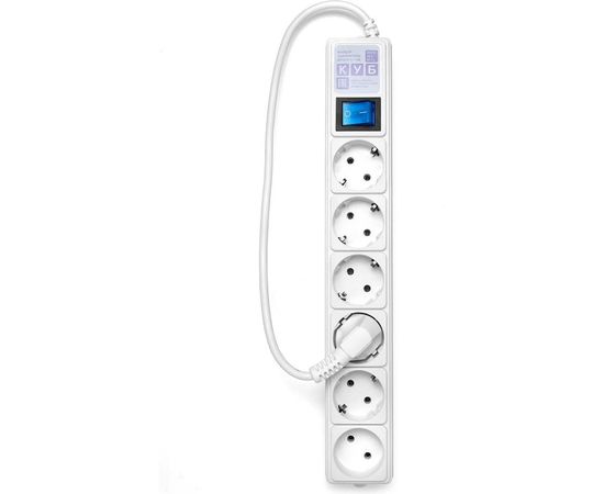 Фильтр-удлинитель Power Cube PC 0,5м 6р, бел. 16А/3,5кВт SPG(5+1)-16B-0,5М 