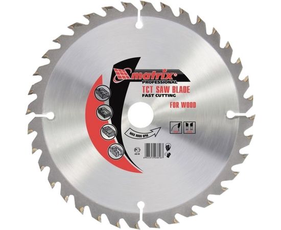 Пильный диск по дереву Professional (130x20/16 мм; 36 зубьев) MATRIX 73203 