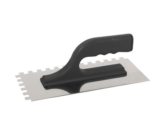 Зубчатая кельма Master Color 10x10 нержавеющая сталь пластиковая ручка 270x130 мм 30-2044 