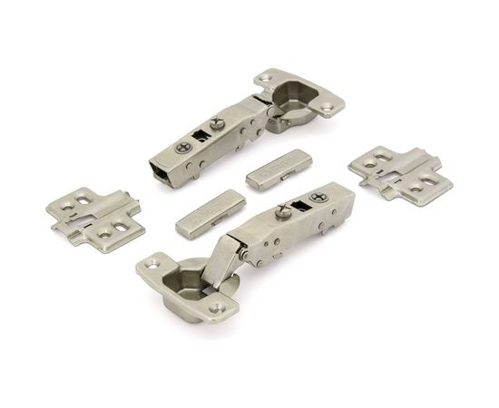 Петля со встроенным доводчиком SAMET MASTER, изгиб 0 мм, 48AX, Ni, 2 шт. СТ-00001265 