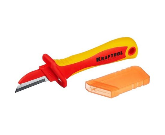 Диэлектрический, прямой нож электрика Kraftool KN-1 45401 