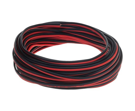 Акустический кабель REXANT 2х0,25 кв.мм красно-черный м. бухта 10 м 01-6101-3-10 