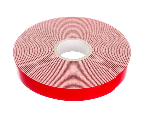 Профессиональная двухсторонняя клейкая лента MEGAPOWER ET-125 12мм х 5м красный ET-125PRO 