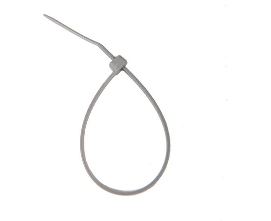 Кабельная нейлоновая хомут-стяжка REXANT 150x2,5 мм, серая, упаковка 100 шт. 07-0150-3 